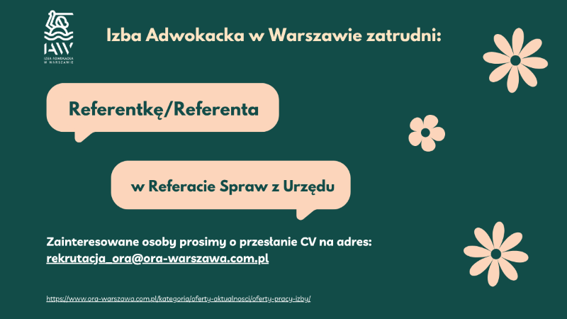 Referent/Referentka w Referacie Spraw z Urzędu