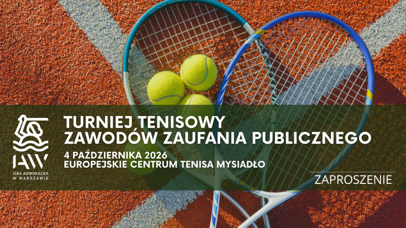 Turniej Tenisowy Zawodów Zaufania Publicznego – zaproszenie